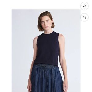 Classic Navy Sleeveless Top